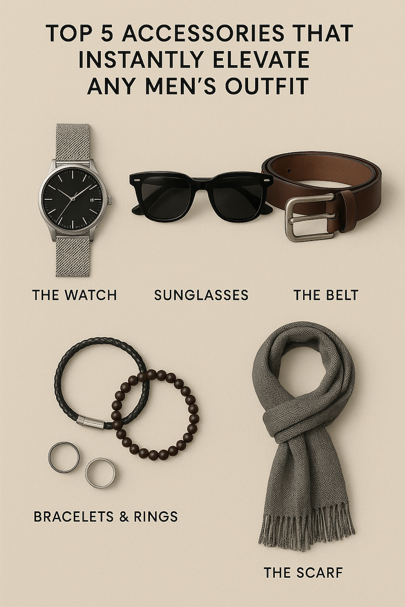 Top 5 Accessories That Instantly Elevate Any Men’s Outfit