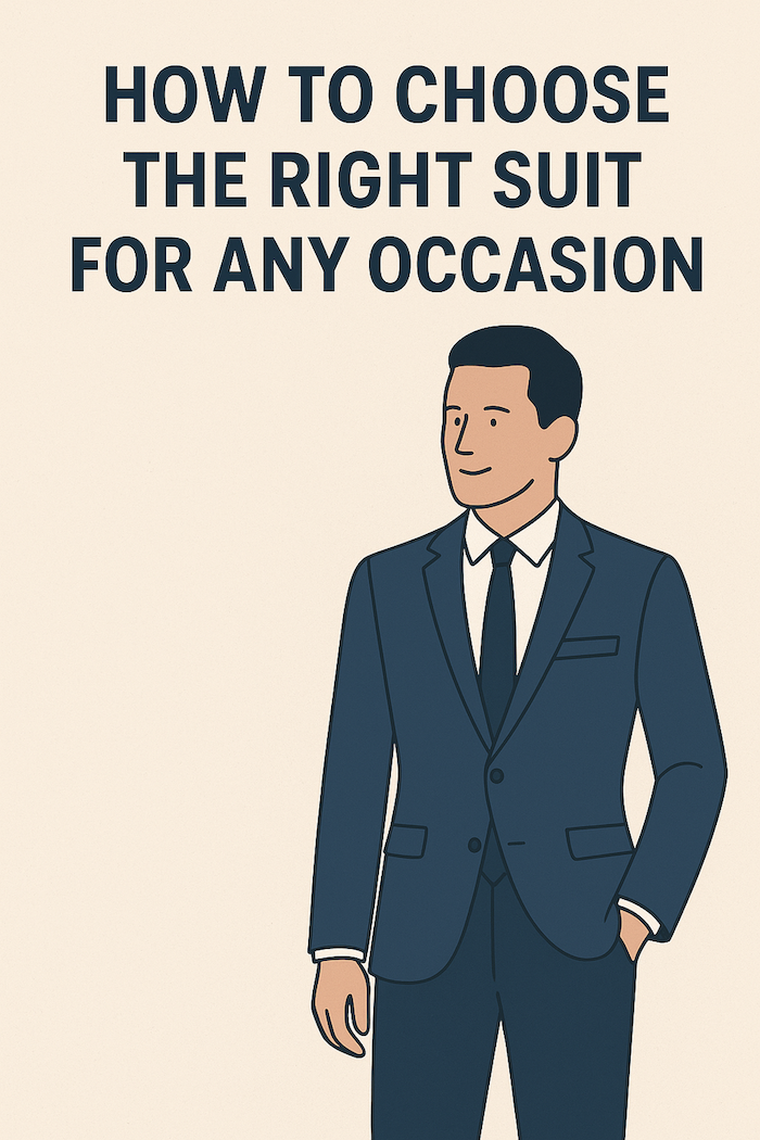 How to Choose the Right Suit for Any Occasion (Without Looking Stiff)